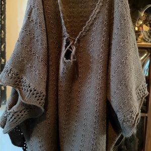 Debbie Morgan brown  Textured Knit